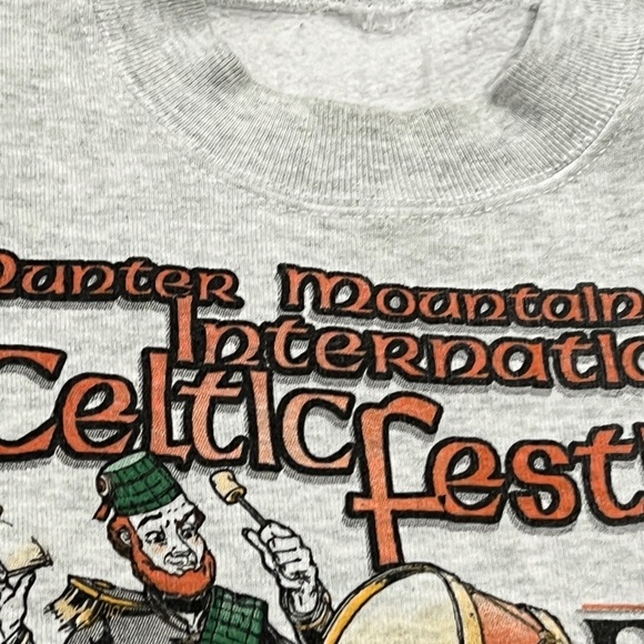 Vintage Irish Ireland Hunter Mountain New York Celtic Festival 1999 Sweatshirt - Picture 3 of 5